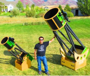 دو تلسکوپ با اندازه های متفاوت 