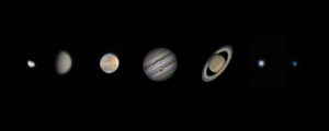 سیارات با تلسکوپ 8 اینچ بازتابی 